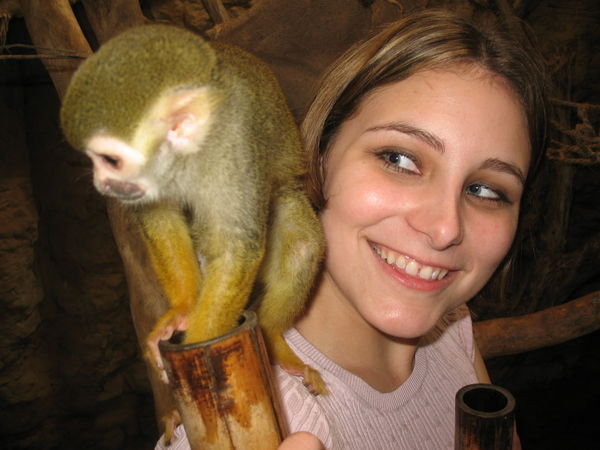 Jennifer and the monkey