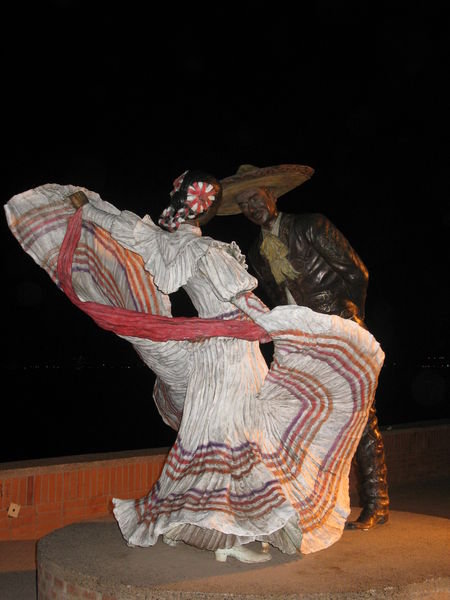 Artistic statue on the Malecon