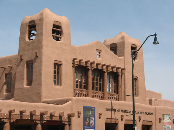 Typical adobe building in Santa Fe