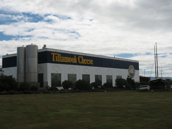The touristy Tillamook  Cheese Factory