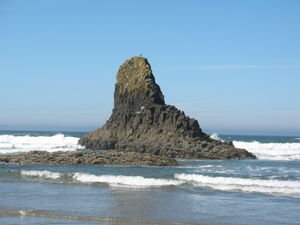 Rock formation at Ecola beach