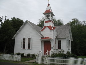 The historic church in Oysterville