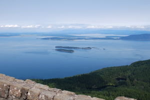 Views of the San Juan Islands from Mount Constitution