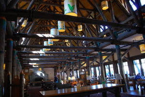 The interior of Paradise Lodge