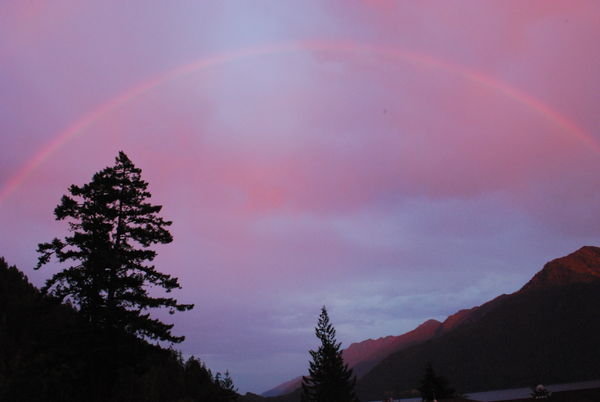 Rainbow at Lake Crescent