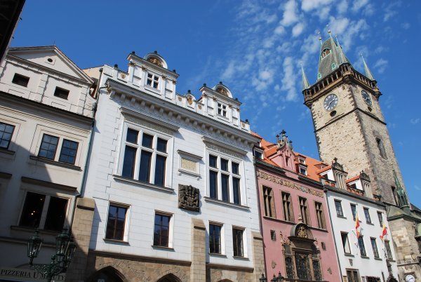 Buildings next to the Astronomical Clock