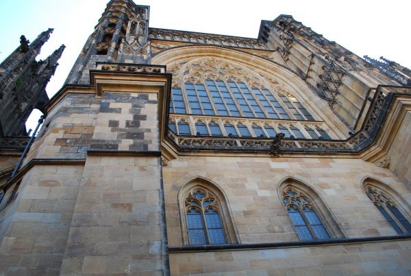 Upward shot of St. Vitus Cathedral