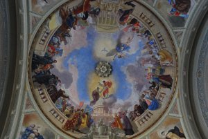 Ceiling fresco in Eger Cathedral