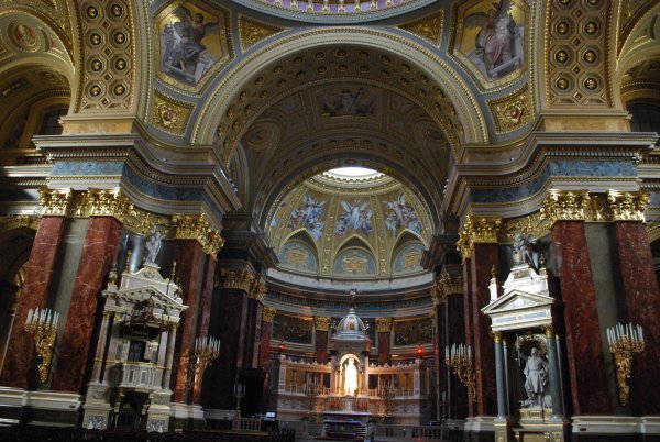 Interior of St. Istvan's Basilica