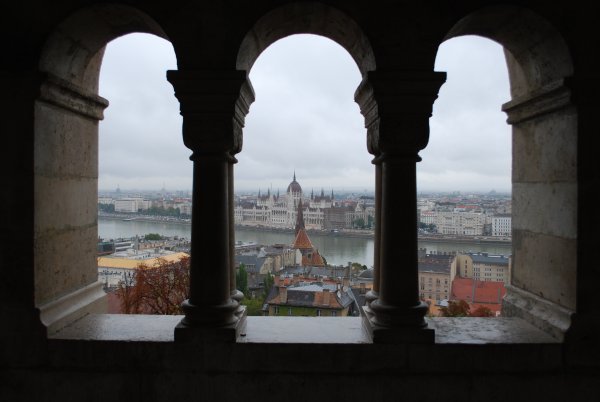 View of the Hungarian Parliament from Fishermen's Bastion