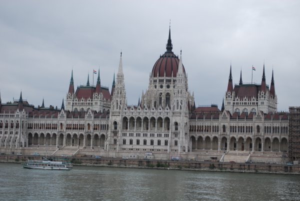 View of the Hungarian Parliament from across the Danube
