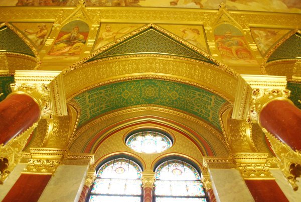 Decorative elements at the Hungarian Parliament