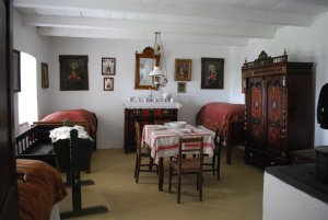 Typical interior of an Hungarian home in the 19th century
