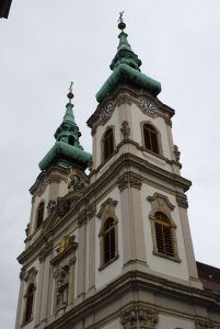 Side profile of the church
