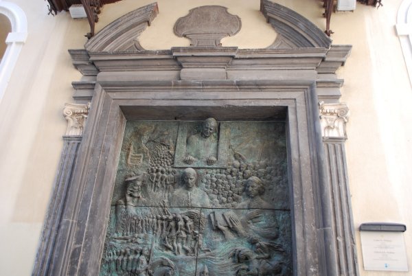 Door on St. Nicholas Cathedral in Ljubljana