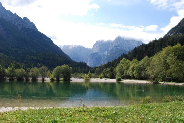 Beautiful, small lake we passed on our day-trip to the Julian Alps