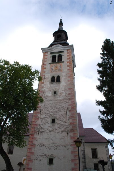 The church tower on Bled Island
