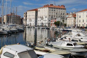 More boats in the harbor of Piran