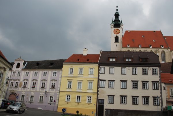 Colorful buildings of Krems an der Donau 