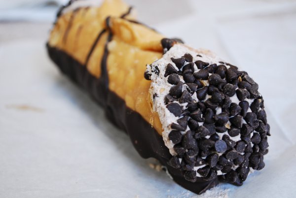 My cannoli at Mike's Pastry