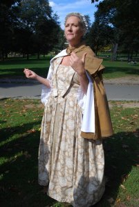 The 18th century costumed guide that led our tour through Boston