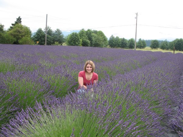 Jennifer in the lavender