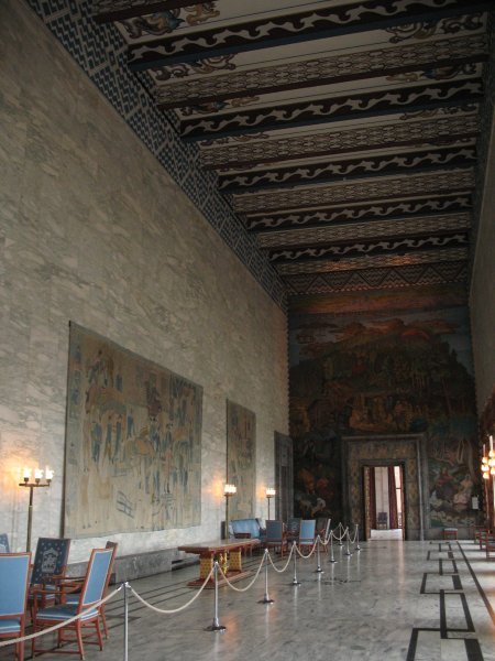 One of the meeting rooms at Oslo City Hall