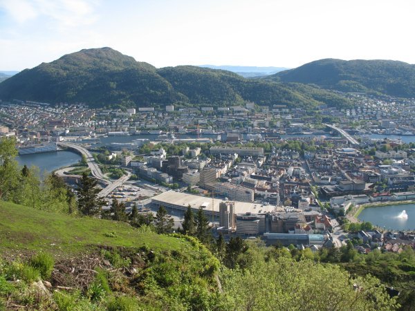 Views of Bergen from Floibanen