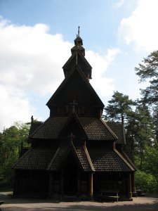 Front view of the Stave Church