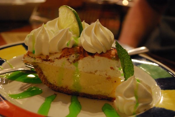 Not so good Key Lime pie from El Meson de Pepe