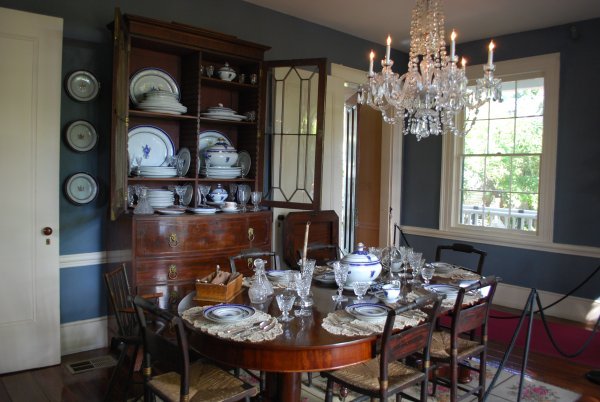 Formal dining room at the Audubon House