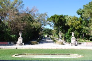 View from the entrance of Villa Vizcaya