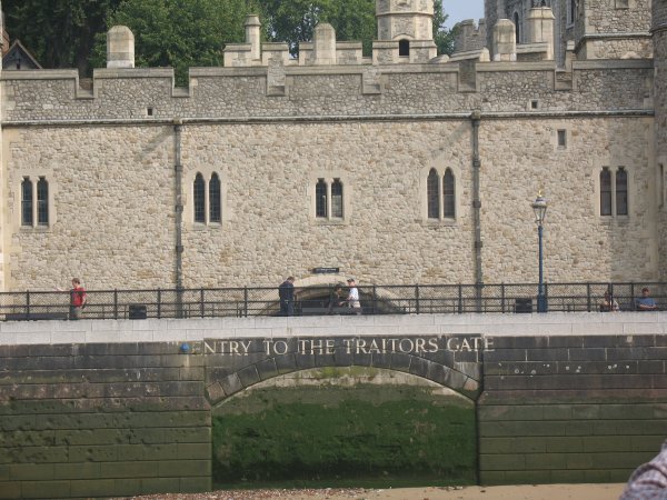 Entrance to traitors gate at the Tower of London