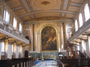 The Chapel of St Peter and St Paul at the Old Royal Naval College in Greenwich