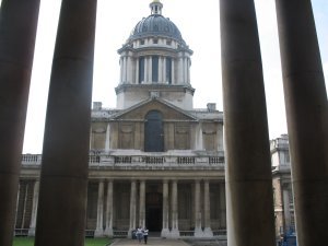 Exterior view of the The Painted Hall at the Old Royal Naval College