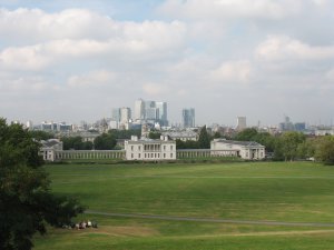 View of London from the Royal Observatory at Greenwich