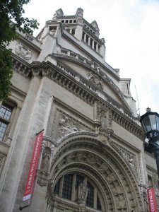Front exterior of the Victoria and Albert Museum
