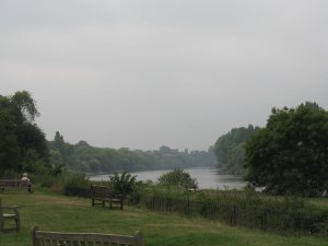 Views of the river at Kew Gardens