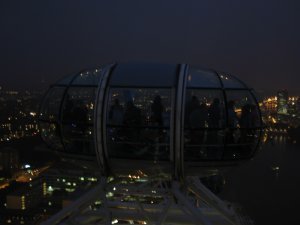 A capsule on the London Eye