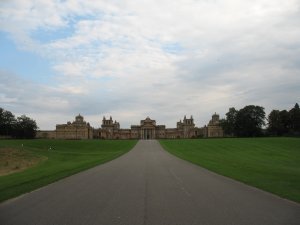 A view of Blenheim Palace from a distance