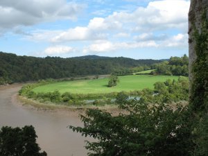 The Wye River from Chepstow Castle