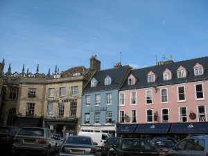 The colorful buildings of Cirencester
