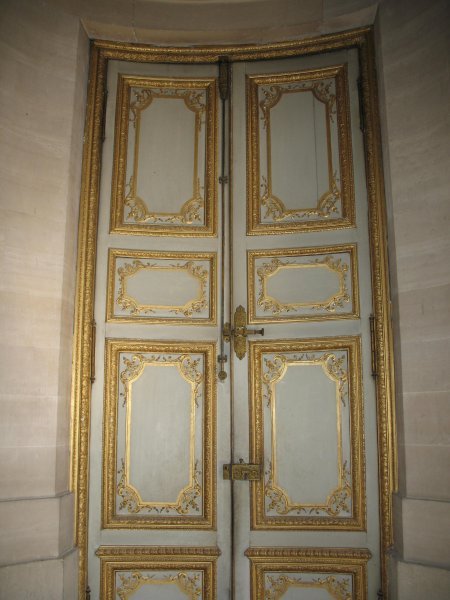 Beautiful gold leaf doors at Versailles