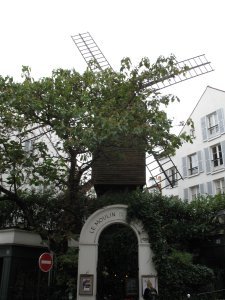 One of the many windmills in Montmartre