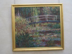 A painting of the gardens at Giverny, by Claude Monet