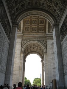 Under the Arc De Triomphe