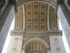 Under the Arc De Triomphe