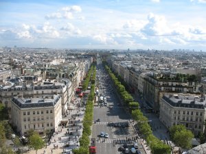 View of Paris from the Arc De Triomphe