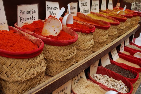 Spices for sale in Granada