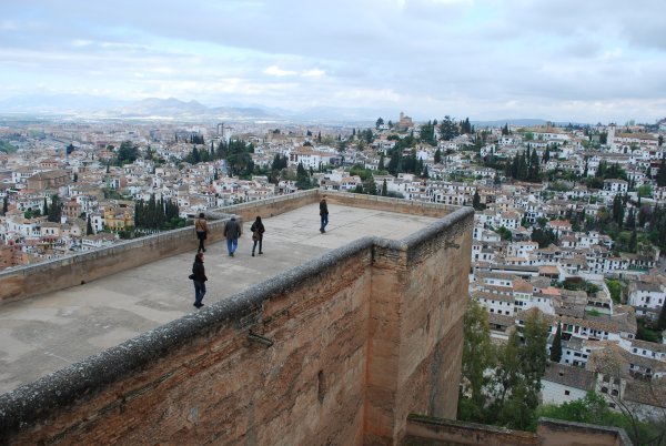 View of Granada from the Alcazaba